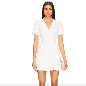 Amanda Uprichard Mesha White Mini Dress